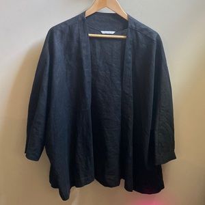 Linenfox Kimono Jacket Black